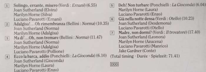 Sutherland, Horne, Pavarotti: Live from Lincoln Center