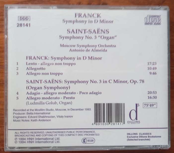Franck & Saint-Saens: Symphonies