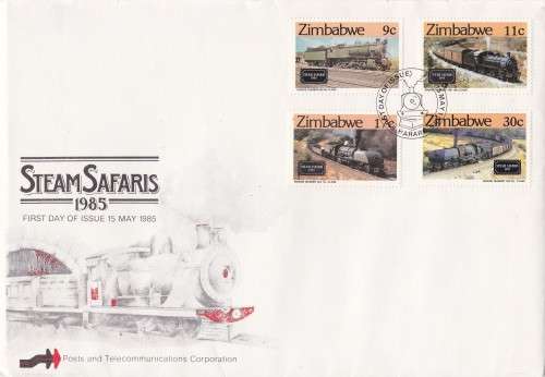 Steam Safaris 1985 Zimbabwe FDC