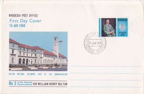 Sir William Henry Milton Rhodesia FDC