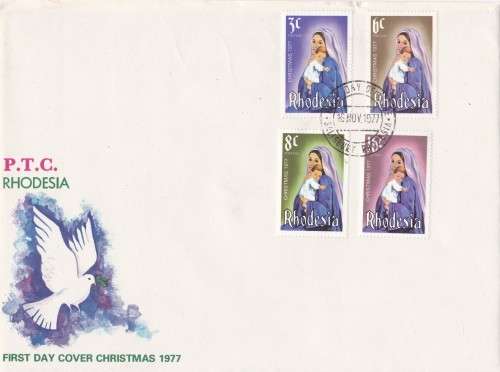 Christmas Rhodesia FDC