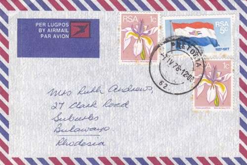 South Africa Air Mail Bulawayo