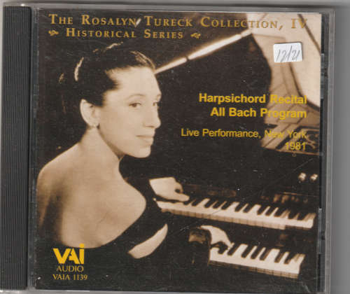 The Rosalyn Tureck Collection IV Historical Series