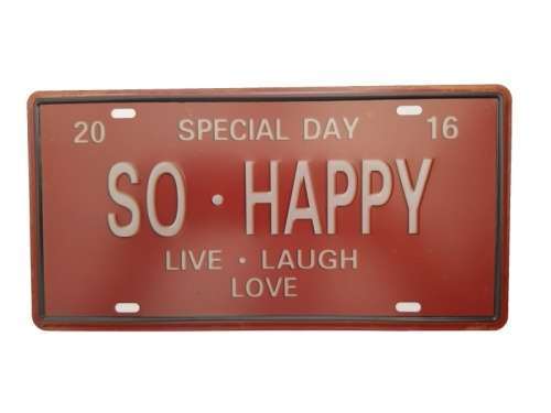 So Happy Tin Sign