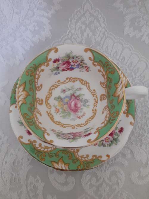 Royal Albert Albany Green  Tea/Coffee dio reg no 832881