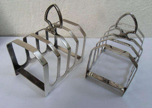 VALENTINES SPECIALS~MATCHING PAIR STERLING HM TOAST RACKS~C1936 220 GRMS