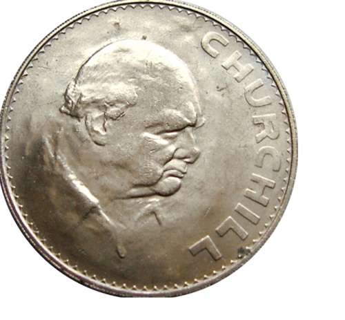 CRAZY ZERO START!!!!$$All must GO!- GREAT BRITAIN - 1965 1 Crown - Elizabeth II Churchill