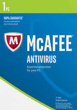 McAfee AntiVirus 2018 1 PC / 1 Year