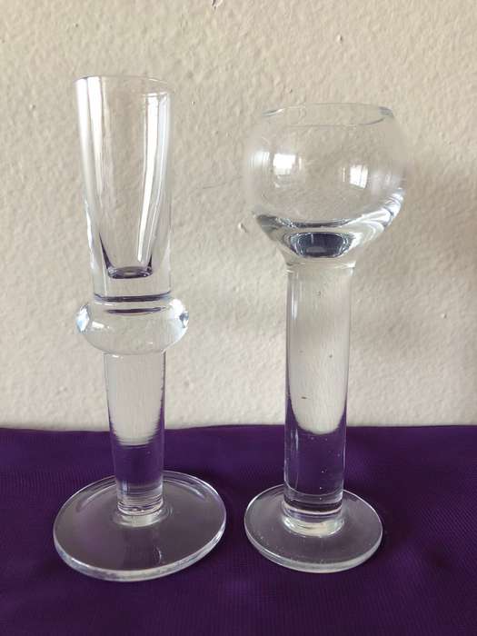 TWO BUD VASES