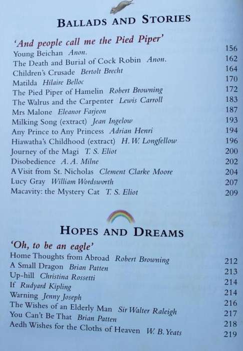 THE MACMILLAN TREASURY OF POETRY FOR CHILDREN (1997/1st Ed.) (good condition)