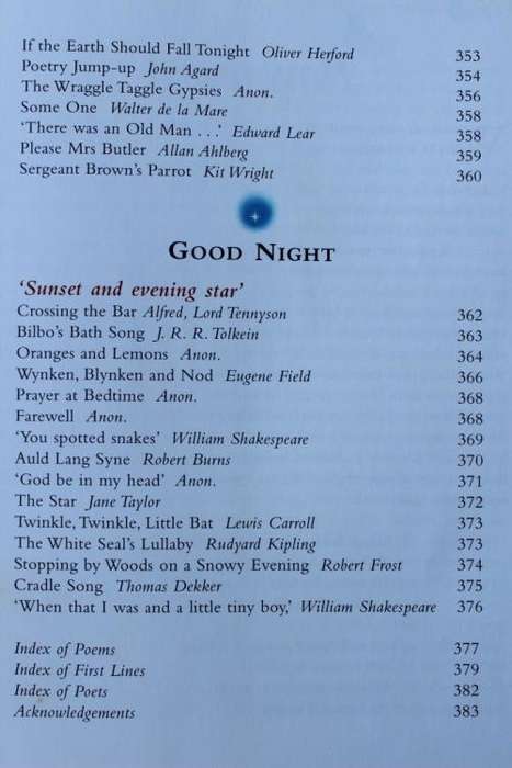 THE MACMILLAN TREASURY OF POETRY FOR CHILDREN (1997/1st Ed.) (good condition)