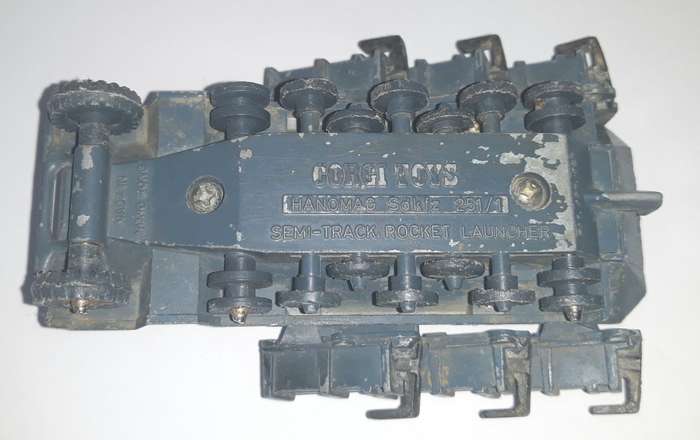 Vintage Corgi Toys Hanomag Semi-track Rocket Launcher