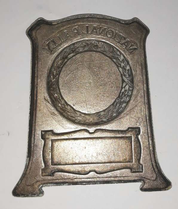 Vintage 1937 Lilleshall Car Rally Trophy Plaque to AJ Lee