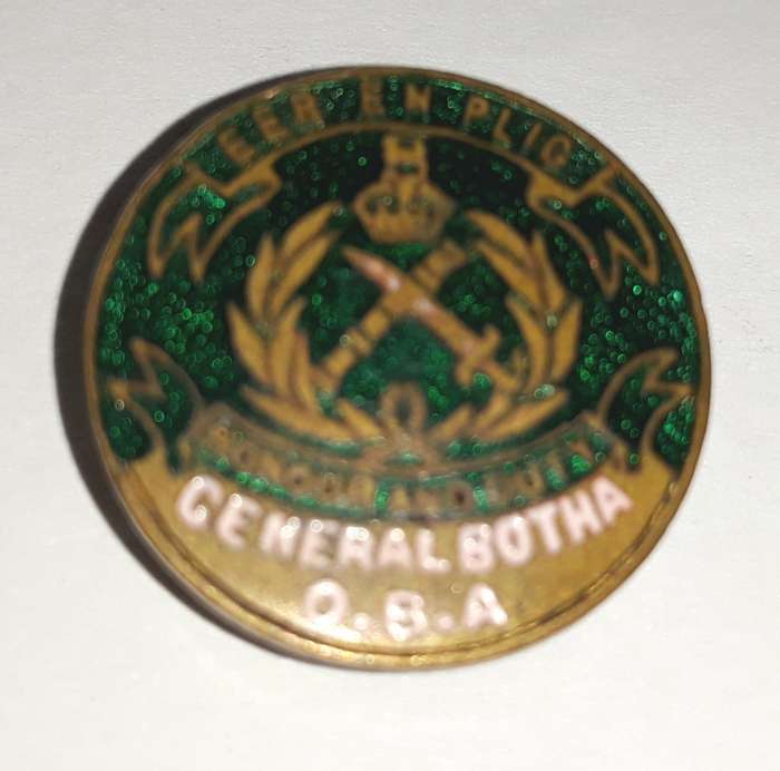Vintage General Botha Training Ship Old Boys Association Button Badge
