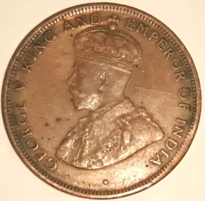 1912 Ceylon One Cent