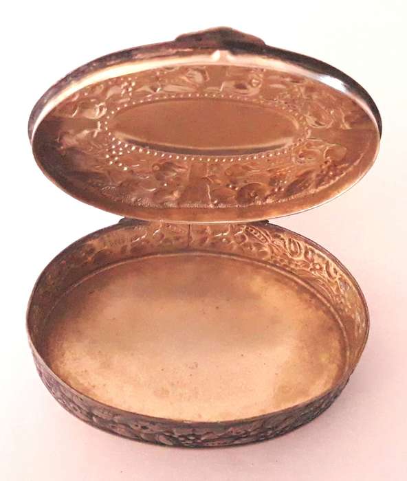 Vintage Mexican Alpaca Pill Box