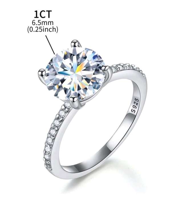 Sterling Silver S925 Eternity Ring