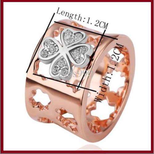 BEYOND STUNNING!!!! 18K ROSE GOLD PLATED RING WITH AUSTRIAN CRYSTALS