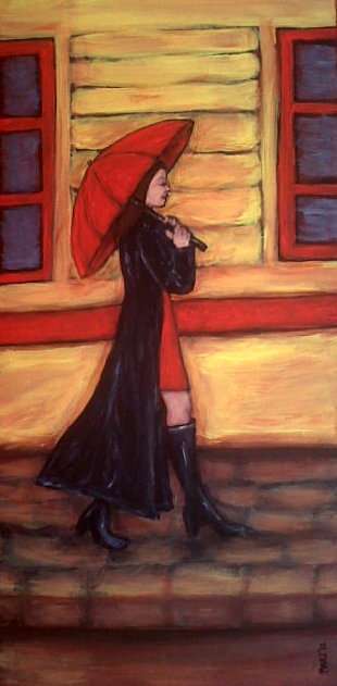 Ready to hang 60cm x 30cm by artist Mari Mackie