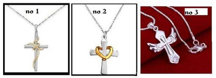 POSTAGE R55.00**CHOOSE YOUR STYLE **925 SILVER STAMPED CROSS PENDANT WITH CHAIN**R350.00 VALUE