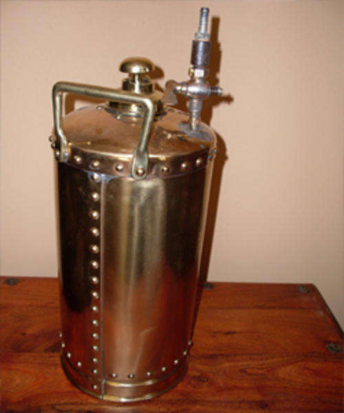 Vintage Brass Fire Extinguisher