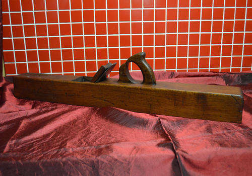 Antique Wooden Block Plane. 75cm long. 8cm wide.