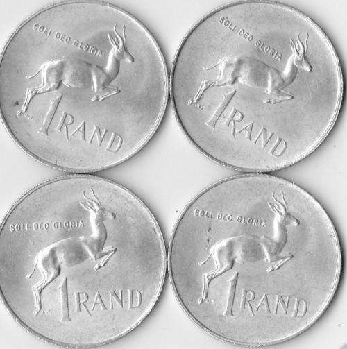1967 South African R 1 coins