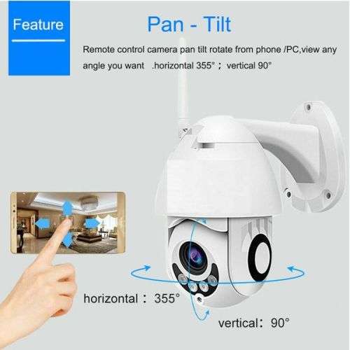 FULL HD Outdoor Wifi PTZ IP WiFi Camera, Outdoor Security Camera