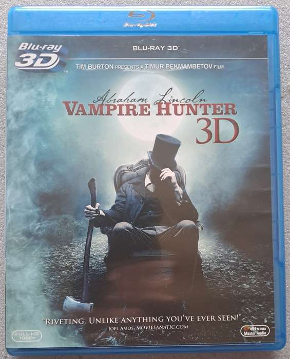 Blue-Ray: Vampire Hunter 3D.
