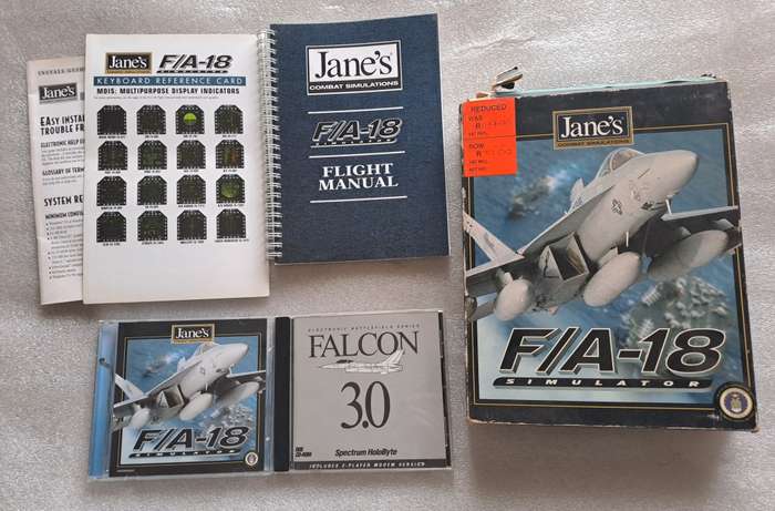 PC CD classic big box: Jane`s F/A 18 Simulator