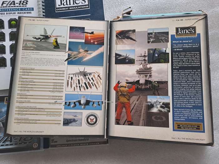 PC CD classic big box: Jane`s F/A 18 Simulator