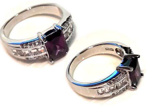 2.09ct AMETHYST LADIES RING**IN STOCK**READY TO SHIP**