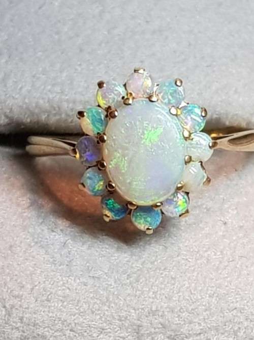 Opal Yellow Gold Ring