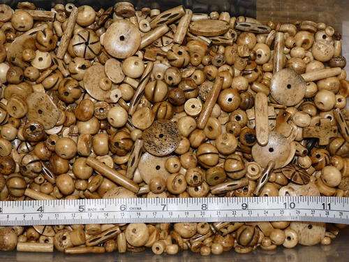 +/- 1kg Bone Beads & Pendants - various shapes and sizes - more than 1500 beads