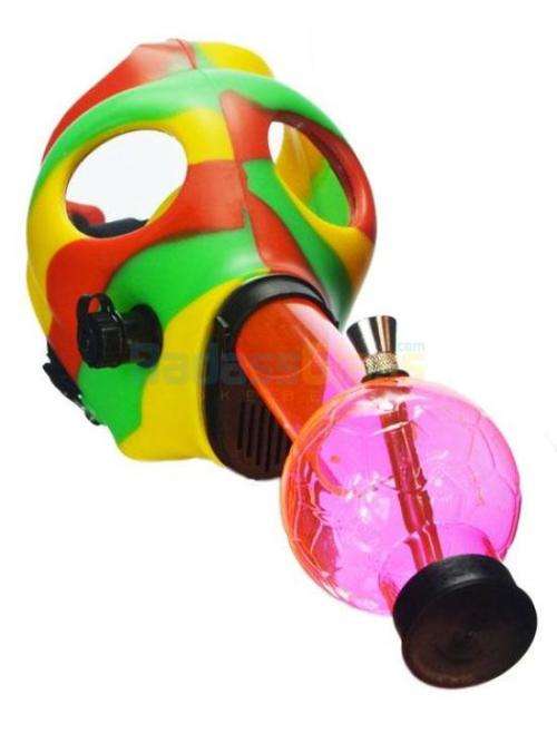 Gas Mask Bongs With Adjustable Head Straps