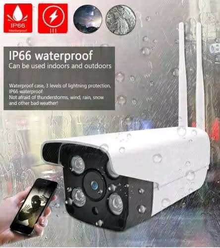 HD Outdoor/Waterproof IP Camera With Phone Viewing