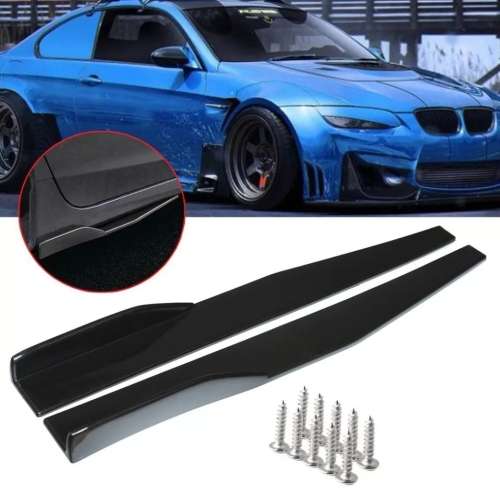 Combo Deal: Front Lip + Side Skirts ( Universal, Gloss Black)
