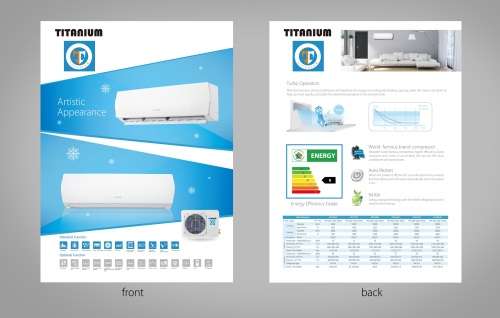 12000BTU Titanium Airconditioner complete set indoor & outdoor with 3 meter copper pipes