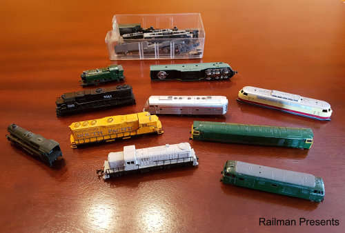RAILROOM CLEAROUT - Various Loco Bodies and Chassis (Job Lot)