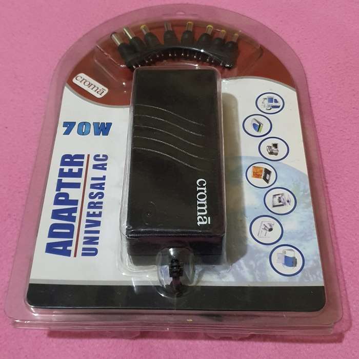 Croma 70W Universal Laptop Charger | Various Voltages | (Includes 9 Tips)