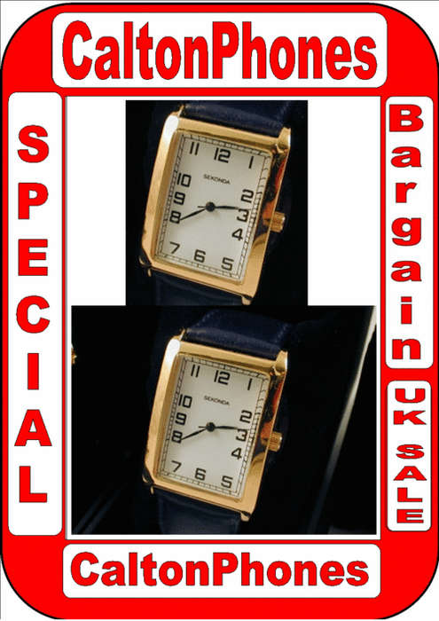 Brand New Mens SEKONDA watch - Gold face
