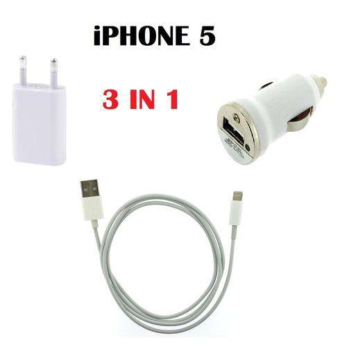 REDUCED PRICE!!! 3 in 1 Iphone 5 charger kit (ONLY WORKS FOR THE IPHONE 5)