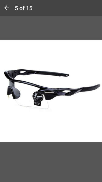 Men's Outdoor Cycling Windproof UV400 Sport Sunglasses Goggles AP - Clear