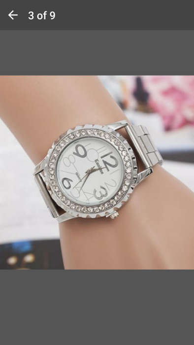 Kanima Women's Crystal Rhinestone Alloy Stainless Steel Analog Quartz Wrist Watch