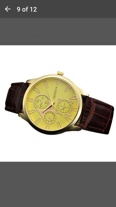 Geneva Unisex Faux Leather Quartz Analog Wrist Watch - Awesome Watch