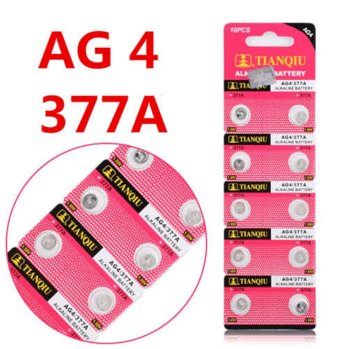 AG4 377A 1.55V Alkaline Battery 10pcs