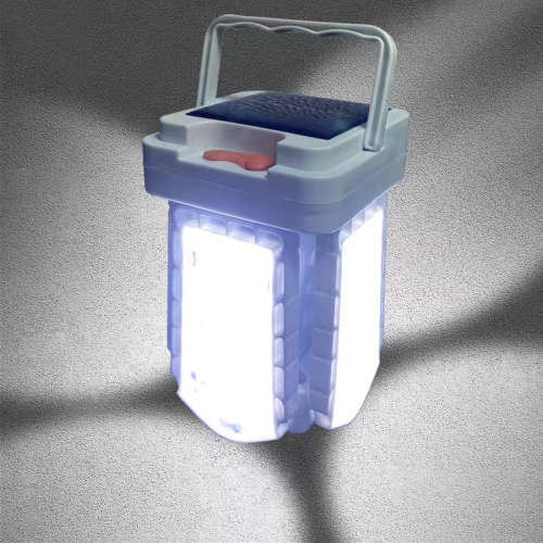 Solar Waterproof Camping Light With Hook Foldable Pendant Light Three Modes Adjustable