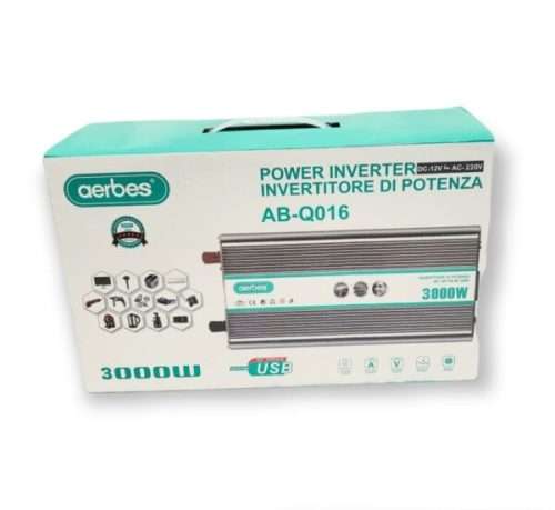 3000W Power Inverter DC-12V To AC-220V