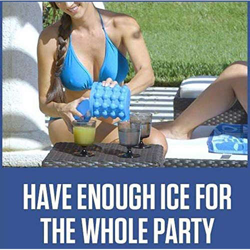 Silicone Ice Maker Tray Quick Cooling Ice Cube Storage Bucket Ice Cube Whiskey Christmas Gift