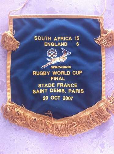 OFFICIAL PLAYER ISSUE MATCH PENNANT 2007 World Cup Finals